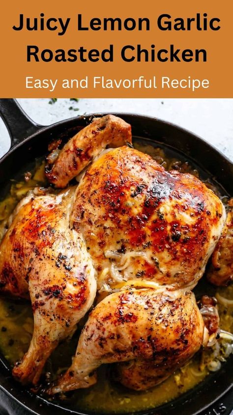 You can't go wrong with a classic lemon garlic roast chicken. The bright, tangy flavors complement the tender, juicy meat perfectly. Whether you're hosting a family gathering or looking for a simple yet impressive dinner, this recipe is sure to please. With just a few easy steps, you'll have a show-stopping main course that'll have your guests wondering how you pulled it off. But the real question is – what sides are you going to serve with it? The possibilities are endless when you've got a ver Lemon Roast Chicken, Garlic Roast Chicken, Garlic Roasted Chicken, Oven Roasted Whole Chicken, Fried Pork Tenderloin, Garlic Roast, Lemon Roasted Chicken, Apple Pork Tenderloin, Roasted Chicken Recipe