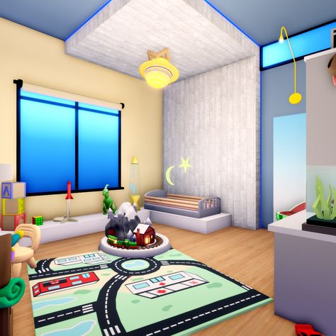 Club Roblox Nursery, Club Roblox Family House Ideas, Club Roblox Nursery Ideas, Roblox Club Roblox House Ideas, Club Roblox Baby Room Ideas, Daycare Nap Room Ideas, Club Roblox House, Club Roblox Room Ideas, Medium Apartment