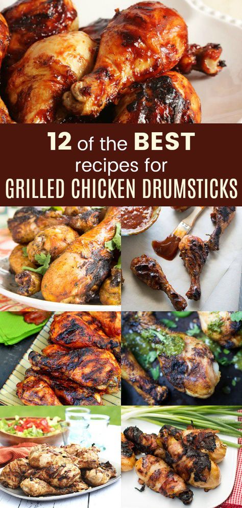 Best Recipes for Grilled Chicken Drumsticks - from soaking in an easy marinade to slathering with sauce, these chicken legs are cooked on the grill to juicy perfection for delicious summer dinners. #cupcakesandkalechips #chicken #chickenrecipes #chickenlegs #chickendrumsticks #grilling #glutenfree #lowcarb Grilling Chicken Drumsticks, How To Grill Chicken Drumsticks, Grilling Chicken Legs On Gas Grill, Grilled Butterfly Chicken Drumsticks, Grilled Butterflied Chicken Drumsticks, Grilled Chicken Drumsticks, Grilled Chicken Legs, Spicy Grilled Chicken, Bbq Pork Ribs