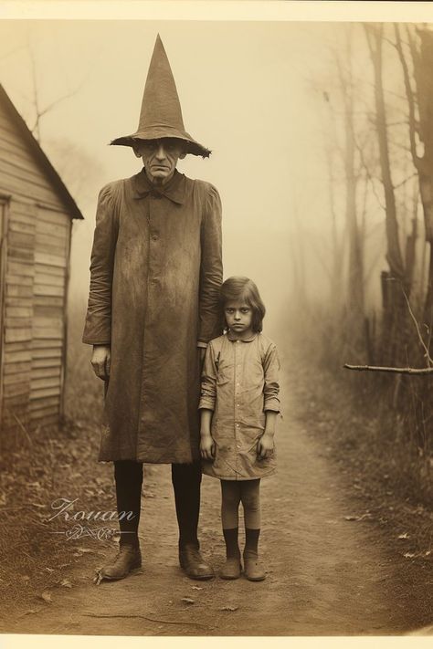 Old Halloween, Monster Photography, Vintage Witch Photos, Old Halloween Photos, Weird Old Photos, Old Photos Vintage, Creepy Old Photos, Surrealistic Art, Creepy Photography