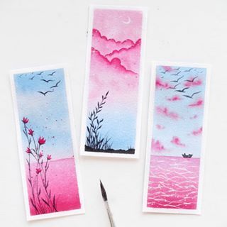 I want him to see the flowers in my eyes and hear the songs in my hands Bookmark Painting Acrylic Easy, Abstract Art Bookmarks, Watercolour Painting Bookmarks, Waterpaint Bookmark, Easy Bookmarks Painting, Painted Bookmarks Acrylic Easy, Bookmark Watercolor Painting, Easy Bookmark Painting Ideas, Bookmark Acrylic Painting