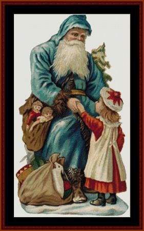 Vintage Santa Greeting Girl Images Victoriennes, Images Noêl Vintages, Art Noel, Santa Clipart, Turquoise Christmas, Victorian Santa, Christmas Ephemera, Christmas Kitten, Vintage Christmas Images