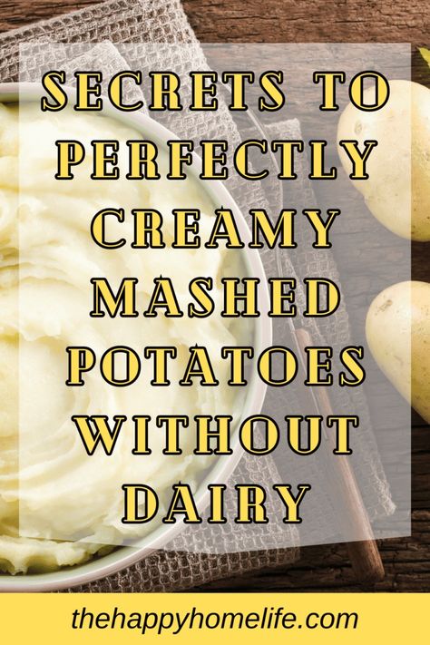 Unlock the secrets to creating irresistibly creamy mashed potatoes without the need for dairy. From selecting the right potato variety to mastering the cooking process, we'll guide you through each step of the way. Discover alternative ingredients and methods that will elevate your mashed potatoes to a whole new level of creaminess. Mashed Potatoes Without Milk, Make Mashed Potatoes, Potato Varieties, Instant Mashed Potatoes, Potato Flakes, Dairy Free Alternatives, Making Mashed Potatoes, Dairy Free Diet, Creamy Mashed Potatoes