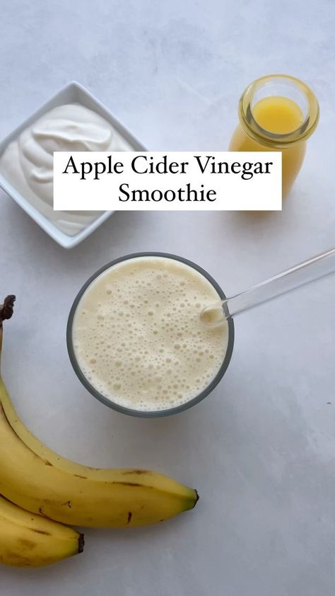 iheartveggies on Instagram: I’ve heard that apple cider vinegar can help with digestion and blood sugar balance and while I’m not a medical professional, I can tell… Apple Cider Vinegar Smoothie Recipes, Acv Smoothie, Apple Cider Vinegar Smoothie, Healthy Delicious Breakfast, Help With Digestion, Simple Detox, Green Smoothie Diet, Cheesecake Smoothie, Blood Sugar Balance