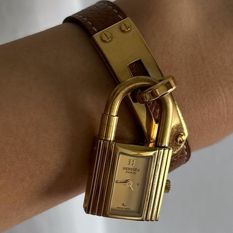 Vintage Hermés Kelly watch will be available today at 5pm pacific time! Hermes Kelly Watch, Hermes Watch, Vintage Hermes, Jewelry Inspo, Pretty Jewellery, Fashion Clothes, Dream Closet, Fashion Outfits, Health