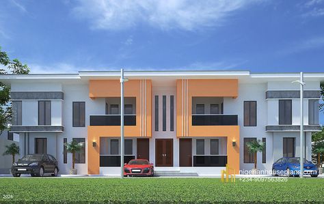 2 Flats Floor Plan, Blocks Of Flats Apartments, Block Of Flats Modern, 2bedroom Apartment Floor Plans, Block Of Flats Floor Plan, 2 Bedroom Apartment Floor Plan Modern, Two Bedroom Apartment Floor Plans, Nigerian House Plans, 2 Bedroom Apartment Floor Plan