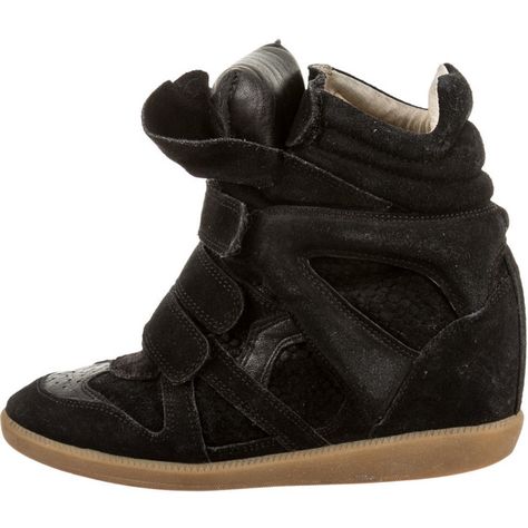 Pre-owned Isabel Marant Beckett Wedges ($290) ❤ liked on Polyvore featuring shoes, sneakers, black, isabel marant sneakers, wedge sneaker shoes, wedge heel sneakers, wedges shoes and velcro sneakers Isabel Marant Sneakers, Wedge Trainers, Black Wedge Sneakers, Suede Wedges, Wedge Sneakers, Urban Style, Black Sneakers, Suede Sneakers, Espadrille Shoes