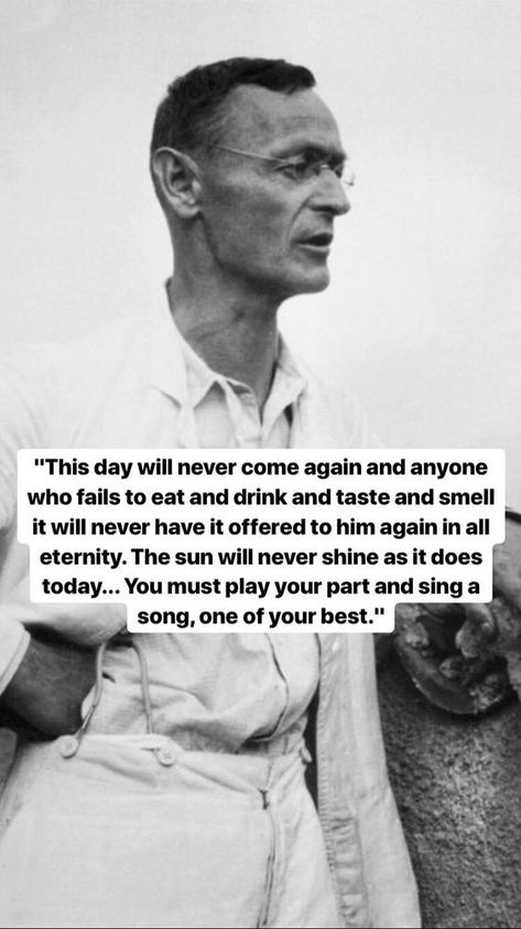 This day will never come again and anyone who fails to eat and drink and taste and smell it will never have it offered to him again in all eternity. The sun will never shine as it does today...But you must play your part and sing a song, one of your best. - Hermann Hesse, Klingsors letzter Sommer #today #moment #hermann #hesse tags: encouragement Herman Hesse, Hermann Hesse, Philosophical Quotes, Eat And Drink, Philosophy Quotes, Literary Quotes, Wonderful Words, Instagram Quotes, Love Words
