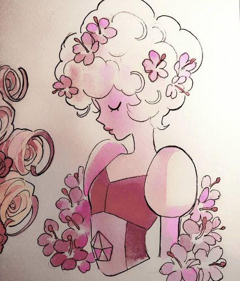 Pink Diamond Su, Rose Quartz Steven Universe, Steven Universe Diamond, Pink Diamond Steven Universe, Steven Universe Wallpaper, Pearl Steven Universe, Steven Universe Au, Pearl Steven, Steven Universe Drawing