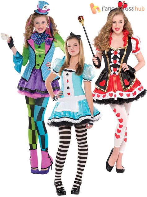 Girls Cheshire Cat Costume, Matilda Costume, Fairy Fancy Dress, Teen Book, Fancy Dress Halloween Costumes, Girls Fancy Dress, Heart Costume, Queen Of Hearts Costume, Book Day Costumes