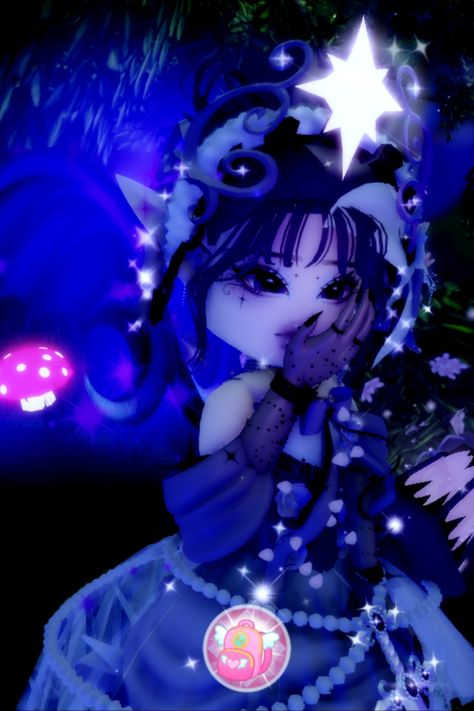 Dark Fairy Royale High, Dark Fairy Wings, Cool Bun, Dark Fairy Outfit, Butterfly Eyeshadow, Hair Study, Royal High Roblox Outfits Boy, Fairy Items, Fun Buns