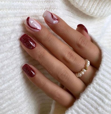 Square Press On Nails, Squoval Nails, Square Nail Designs, Cute Nails For Fall, Short Square Nails, Fall Acrylic Nails, Fake Nails With Glue, Shiny Nails, Nail Designs Glitter