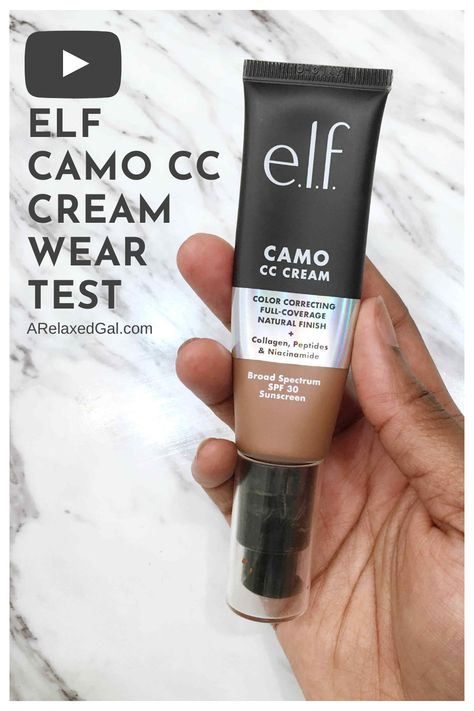 I’m doing a review of the new ELF Camo CC Cream. This is a full coverage drugstore CC cream that I decided to test out over three days. I hope you enjoy watching this. Elf Cc Cream Swatches, It Cc Cream, Elf Camo Powder Foundation, Camo Cc Cream Elf, Cc Cream For Oily Skin, Erborian Cc Creams, Budget Makeup, Cream For Oily Skin, Tips For Oily Skin