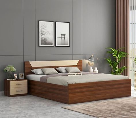 Bedroom design Ideas Latest Wooden Bed Designs, King Size Bed Designs, Bed Without Storage, Modular Bed, Wooden King Size Bed, Beds With Storage, Bed Designs With Storage, Simple Bed Designs, Churidar Neck