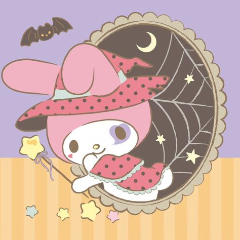 Sanrio Halloween Matching Pfp, Halloween Sanrio Pfp, My Melody And Kuromi Pfp, Halloween My Melody, My Melody Halloween, Cute Halloween Pfp, Sanrio Halloween, Witch History, Halloween Pfp