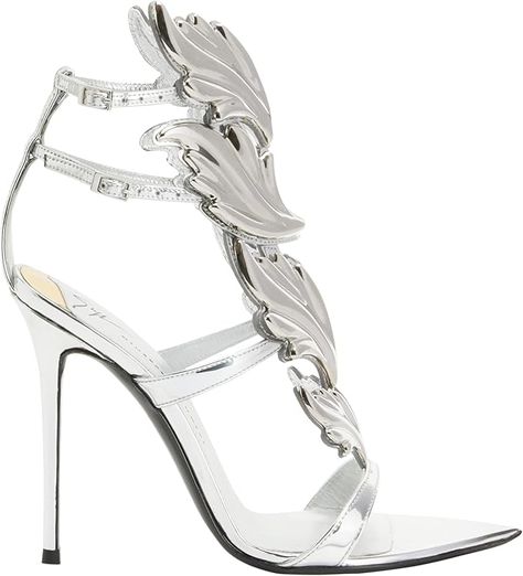 Amazon.com: Giuseppe Zanotti, Intrigo Flame Sandals : Luxury Stores Silver Stilettos, Zanotti Heels, Giuseppe Zanotti Heels, Chic Sandals, Giuseppe Zanotti Shoes, Silver Heels, Fashion Heels, Toe Sandals, Valentino Studs