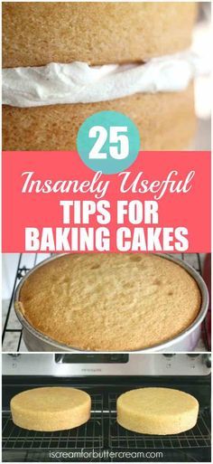 25 Insanely Useful Tips for Baking Cakes Cakes To Make, Baking Secrets, Baking 101, Dessert Aux Fruits, Baking Cakes, Gateaux Cake, Köstliche Desserts, Useful Tips, Cake Decorating Tips