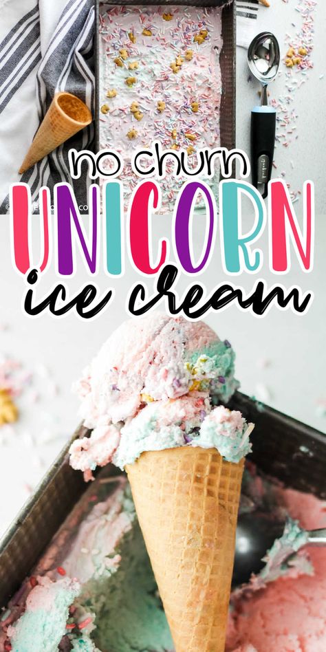 Unicorn no churn ice cream is an easy to make fruity flavored rainbow ice cream the kids will love! 3 fruity flavors swirled together to make a beautifully bright and colorful berry ice cream that is also tasty, this no churn ice cream is perfect for a hot summer day! All Pink Starburst, Berry Ice Cream, Ice Cream Recipes Machine, Churn Ice Cream, Unicorn Ice Cream, Rainbow Ice Cream, No Churn Ice Cream, Blue Food Coloring, Ice Cream Recipe