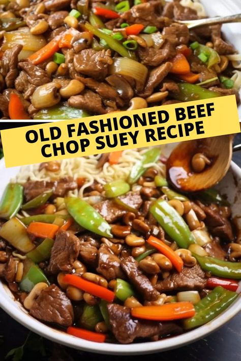 Delight in the nostalgia of Old Fashioned Beef Chop Suey. This recipe brings timeless flavors to your table – a comforting culinary journey awaits! Pork Chop Suey Recipe Chinese, Beef Chop Suey Recipe Chinese, Beef Chop Suey Recipe, Chop Suey Recipe Chinese, Pork Chop Suey, Chop Suey Recipe, Recipe With Ground Beef, Beef Chops, Vegan Beef