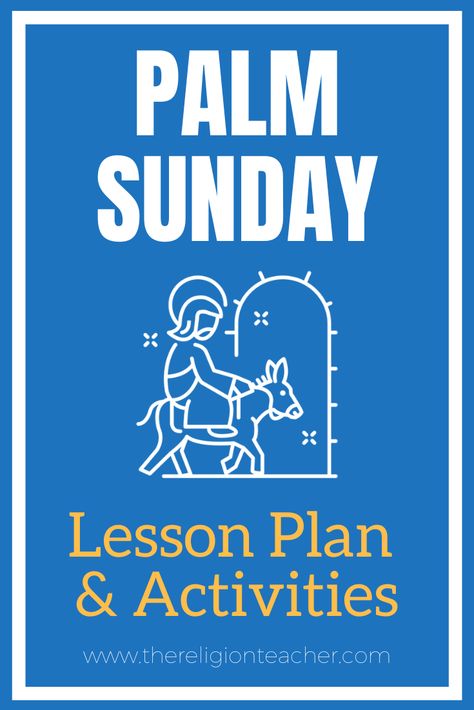 Sunday School Palm Sunday, Palm Sunday Lesson, Lesson Plan Activities, Palm Sunday Activities, Youth Group Lessons, Religion Activities, Youth Bible Study, Palm Sunday Crafts, Youth Lessons