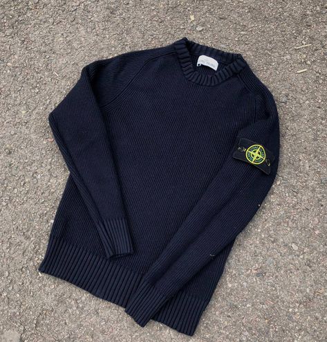 Stone Island Stone Island Wool Knit Crewneck Sweater | Grailed Stone Island Knit, Stone Island Outfit Men, Stone Island Outfit, Knitted Jumper Outfit, Stone Island Sweater, Future Clothing, Stone Island Clothing, Island Outfit, Spring Outfits Men