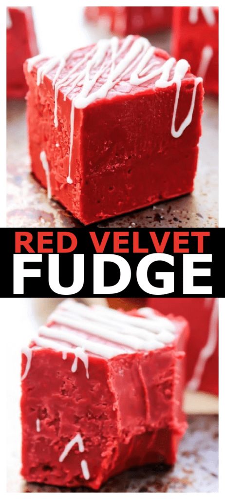 Velvet Fudge, Red Velvet Fudge, Easy Red Velvet, Mouthwatering Desserts, How To Make Fudge, Easy Fudge, Friends Recipes, Chocolate Peanut Butter Fudge, Cream Cheese Frosting Recipe