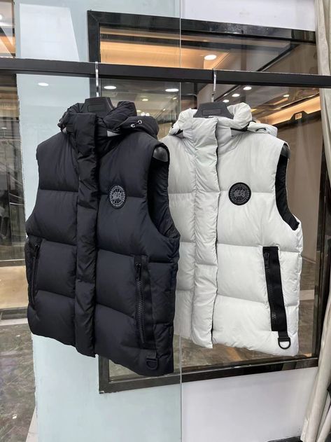 Luxury Puffer Vest For Streetwear, Functional Streetwear Puffer Jacket With Detachable Hood, Sleeveless Puffer Jacket Outfit Men, Puffer Gilet Outfit Men, Sleeveless Puffer Jacket Outfit, Luxury Hooded Men's Puffer Jacket, Puffer Jacket Outfit Men, Best Puffer Jacket, Puma Future Rider