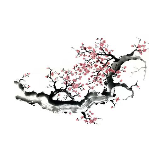 Blossom Branch, Chinese Brush Painting, Art Print Display, Art Japonais, Plum Blossom, Sumi E, Fine Arts Posters, Love Painting, Wall Hooks