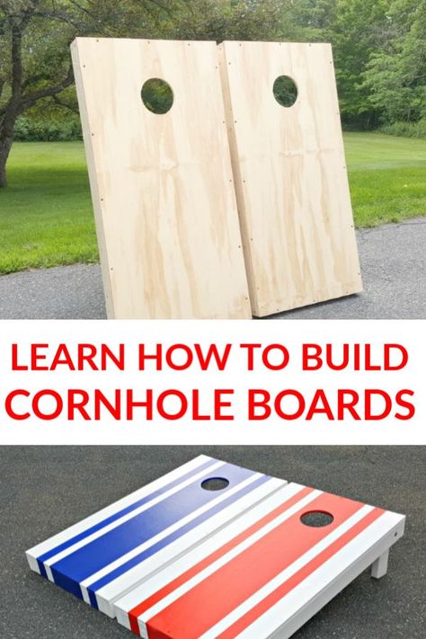 Backyard Games Diy, Make Cornhole Boards, Diy Cornhole, Diy Cornhole Boards, Cornhole Boards Designs, Diy Yard Games, Corn Hole Diy, Cornhole Designs, Cornhole Board