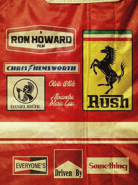 Rush Movie Poster, Rush 2013, Rush Movie, Rush Poster, Vhs Cover, Daniel Bruhl, Niki Lauda, Ron Howard, Best Movie Posters