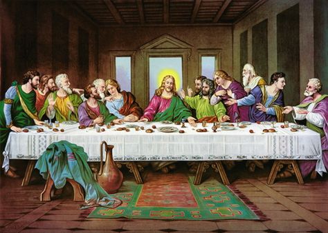 The Last Supper Painting, Jesus Last Supper, The Last Supper, Religious Painting, Family Wall Art, Holy Week, Last Supper, Jesus Pictures, Design Product