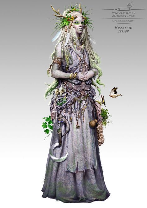 Norse Shaman, Druid Costume, Elf Druid, Concept Art World, Fantasy Costumes, Arte Fantasy, Medieval Fantasy, Dnd Characters, Fantasy Artwork