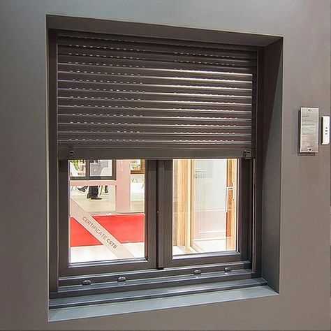 JST China Wholesale Automatic Security Aluminium Metal Rolling Roll Up Shutter Window Doors https://m.alibaba.com/product/1600619082470/JST-China-Wholesale-Automatic-Security-Aluminium.html?__sceneInfo={"cacheTime":"1800000","type":"appDetailShare"} Security Shutters Window, Dewalt Storage, Shutters Indoor, Flat Roof Design, Shutters Interior, Modern Window Design, Window Doors, Window Shutters Exterior, Security Shutters