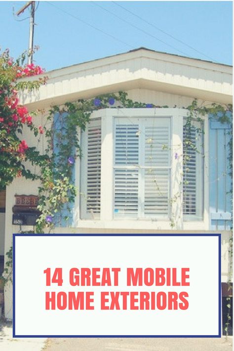 Mobile Home Outside Decorating Ideas, Exterior Mobile Home Paint, Coastal Mobile Home Exterior, Florida Mobile Homes, Mobile Home Painting Exterior Color Schemes, Florida Mobile Homes Decorating Ideas, Trailer Park Landscaping Ideas, Mobile Home Painting Exterior Ideas, Exterior Mobile Home Colors