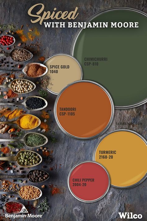 Turmeric Paint Color, Spice Color Bedroom Ideas, Fall Color Interior Design, Global Color Palette, Turmeric Bedroom, Living Room Autumn Colors, Fall Color Living Room, Fall Color Pallettes, Home Color Pallete