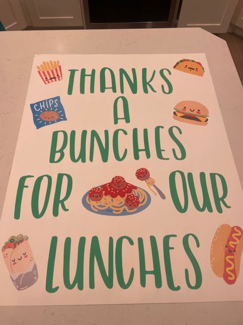 School Cafeteria Workers Appreciation, School Board Appreciation, Teacher Appreciation Posters, Teacher Appreciation Poster, Teacher Appreciation Signs, Teacher Door Decorations, Teacher Appreciation Doors, Sunshine Committee, Appreciation Gifts Diy