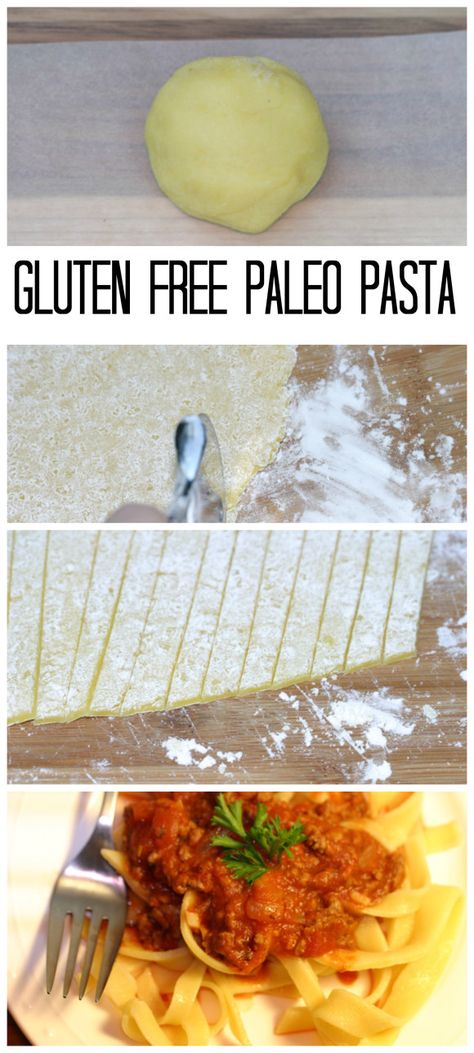 Gluten Free Paleo Pasta.  Dairy Free.  Made with organic eggs, blanched almond flour and tapioca flour.  The best homemade gluten free pasta noodles.  Paleo/Dairy Free. Pasta Dairy Free, Homemade Gluten Free Pasta, Paleo Pasta, Organic Eggs, Tapioca Flour, Homemade Gluten Free, Grain Free Recipes, Gluten Free Pasta, Pasta Noodles