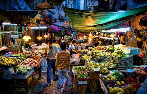 My dream trip ... would be a week long guided tour of food in #HongKong.  Above: Central wet market, Hollywood Road, Hong Kong via theguardian Bangkok Attractions, Wet Market, Bangkok Nightlife, Cantonese Food, Liquid Food, Travel Baby Shower Theme, Travel Baby Showers, Business Class Flight, Hong Kong Food