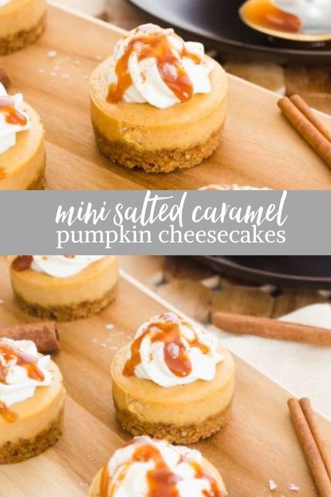 Whipped Cream Cheesecake, Pumpkin Cheesecakes, Cheesecake Pumpkin, Mini Pumpkin Cheesecake, Caramel Pumpkin, Mousse Cakes, Mini Cheesecake Recipes, The Cheesecake Factory, Pumpkin Cheesecake Recipes