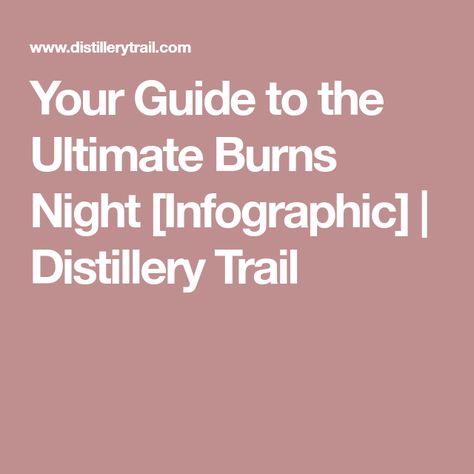 Your Guide to the Ultimate Burns Night [Infographic] | Distillery Trail Scottish Food, Burns Night, Night Party, What To Eat, Break Out, Party Night, Fun Facts