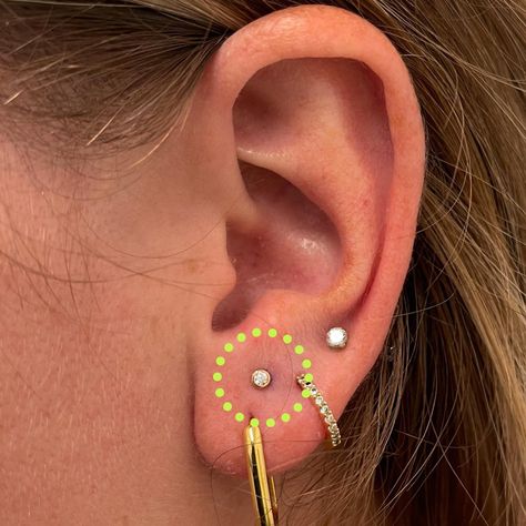 How To Channel Rabanne’s Fame Energy This Holiday New Ear Piercing, Constellation Piercings, Jewelry Stack, Cool Ear Piercings, Double Piercing, Second Piercing, Cool Piercings, Lobe Piercing, Earring Trends