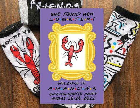 She Found Her Lobster, Friends Lobster, Welcome Sign Bridal, My Lobster, Party Welcome Sign, Bachelorette Themes, Printable Party, Time To Celebrate, Hen Party