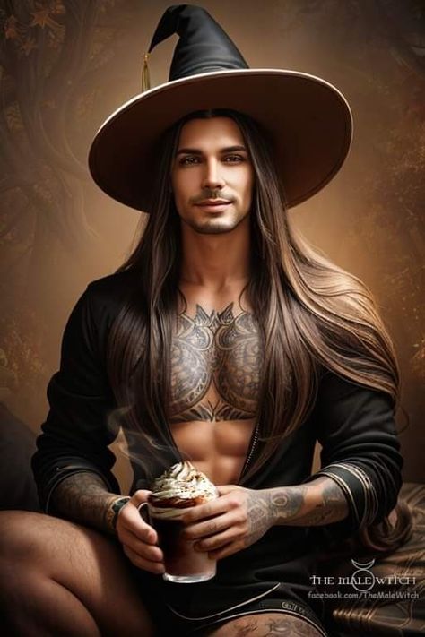 Male Witch Art Pagan Men, Wizard Pictures, Male Witch Art, Witch Rpg, Male Witches, Harley And Joker Love, Male Witch, Old Souls, Autumn Witch