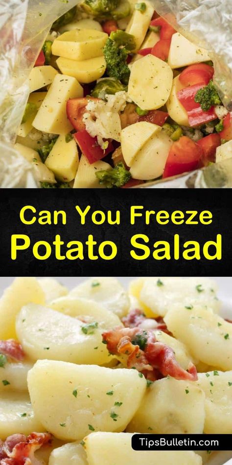 Leftover Potato Salad, Can You Freeze Potatoes, Freezing Potatoes, Frozen Shop, Best Potato Salad Recipe, Canned Potatoes, Leftover Potatoes, German Potato, German Potatoes