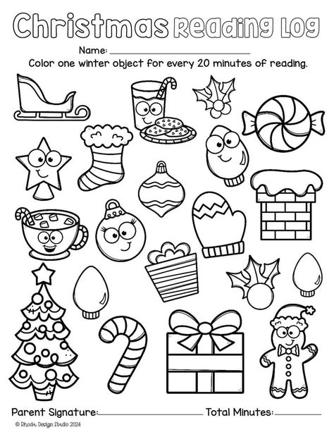 Make reading time magical with Christmas reading trackers for kids! These free reading logs are perfect for adding a touch of holiday spirit to literacy time. Pin this for a fun Christmas activity kids will love! December Reading Log, Kindergarten Reading Log, Free Printable Christmas Worksheets, December Reading, December Kindergarten, Reading Log Printable, Holiday Homework, Fun Christmas Activities, Reading Charts