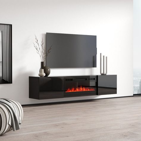 Tv Camino, Wall Mount Tv Stand, Flame Colors, Floating Fireplace, Stand Tv, Floating Tv Stand, Console Tv, Electric Fireplace Tv Stand, Set Sofa