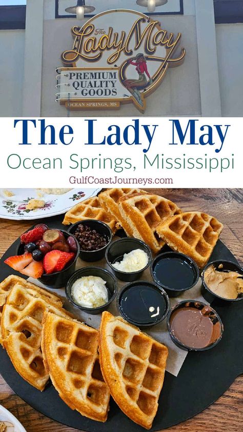 The Lady May in Ocean Springs, Mississippi is a must visit! The food is amazing, the energy fantastic, and you need to shop their market. Gulf Coast Mississippi, Crawfish Monica, Margherita Flatbread, Ocean Springs Mississippi, Gulf Coast Vacations, Biloxi Mississippi, Whipped Honey, Beef Shank, Fruit Parfait