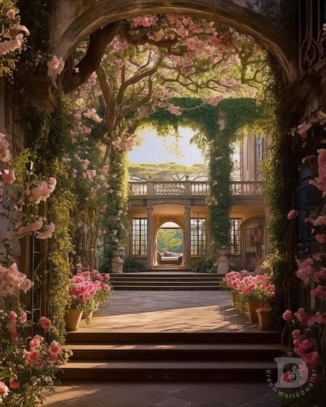 🌅 ... 𝓢𝓹𝓻𝓲𝓷𝓰 𝓒𝓸𝓾𝓻𝓽 ... 🌺 Vintage Art Deco Interior, Trending Home Decor, Spring Court, Aesthetic Interior Design, Art Deco Interior Design, A Court Of Mist And Fury, Fantasy House, Fantasy Places, Interior Design Art