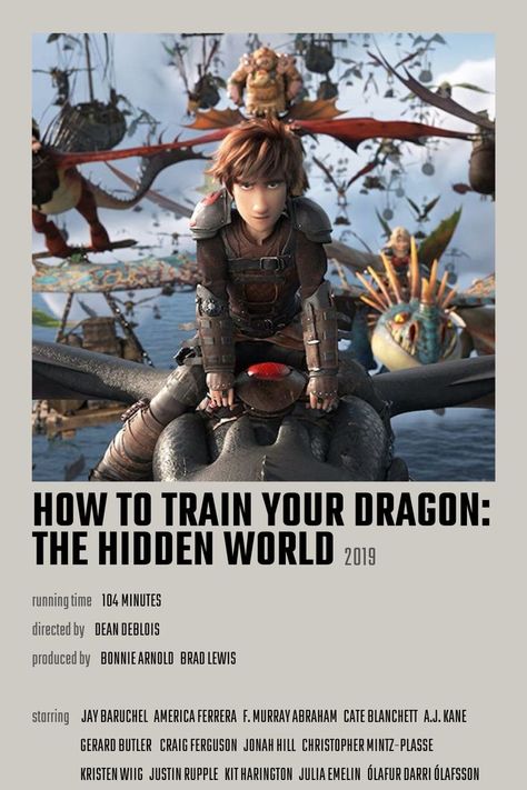 Httyd Poster, Prince Dragon, The Hidden World, Dragon Movies, America Ferrera, Funny Quotes For Kids, Wall Collage Kit, World Movies, Minimalist Movie Poster