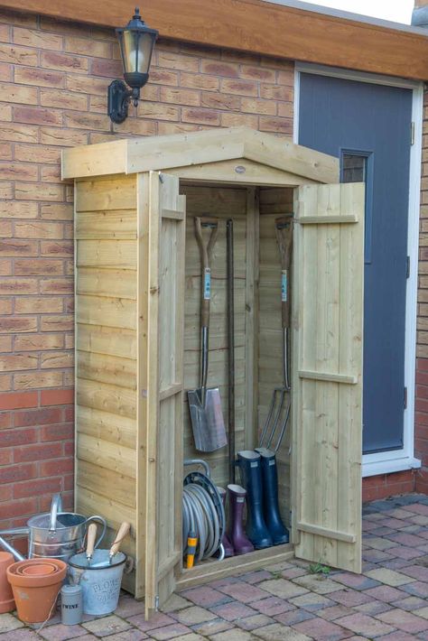 Wooden Garden Storage, Small Garden Shed, Outdoor Storage Solutions, Tool Shed, Garden Tool Shed, Plastic Sheds, Patio Storage, Garden Tool Storage, Wooden Sheds